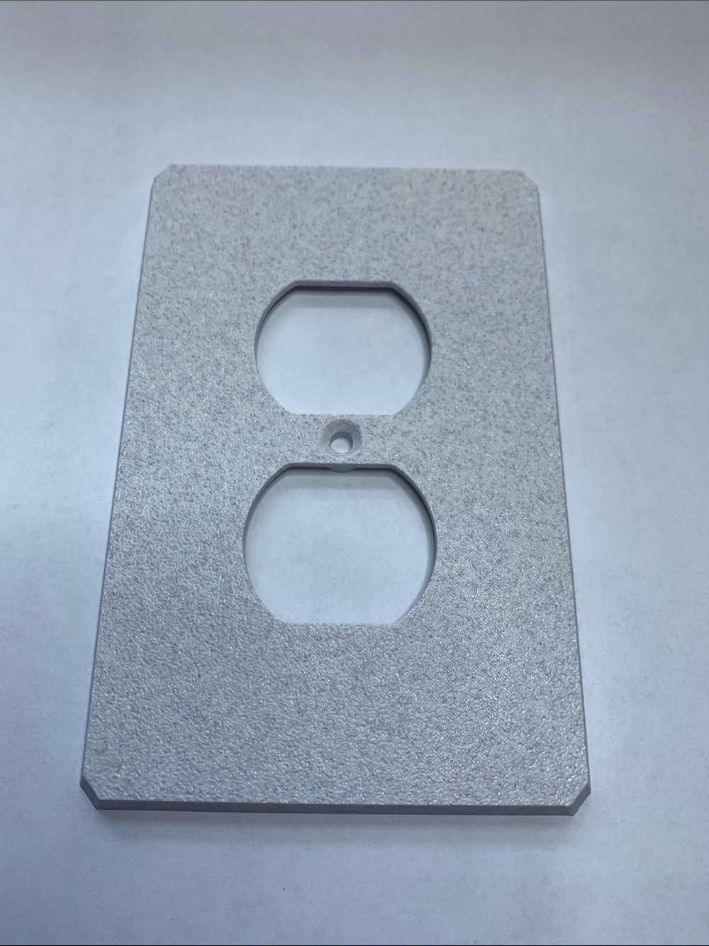 3 Pack Marble Textured Double Outlet Wall Plate Cover